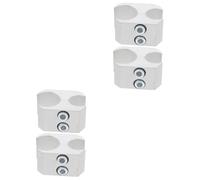 FRCOLOR 4 Pz Fibbia per fascetta stringitubo porta per deambulatore MORSETTO accessori per camminatori accessorio per sedia a rotelle parti della sedia a rotelle Lega di alluminio