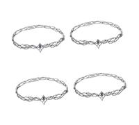 FRCOLOR 4 Pz maschile uomini retrò di compleanno degli uomini accessori rinascimentali hallowen hair charms adornare del re nuziale di di festa lega