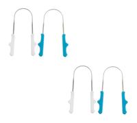 FRCOLOR 4 Pz Pulisci-lingua Il Puliscilingua Detergente Per La Lingua Pulisci Lingua Dentale Utensili Raschietto Per Lingua Portatile Palmare Piccoli Strumenti Acciaio Inossidabile Bambino