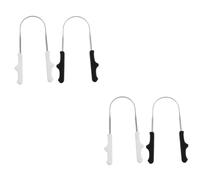 FRCOLOR 4 Pz Pulisci-lingua pulisci lingua in acciaio inossidabile raschietto dentale in metallo raschietto lingua tongue scraper raschietto per lingua u raschietto per la lingua cura