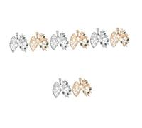 FRCOLOR 4 Set Accessori Per Il Cuore Delle Foglie Pin Di Risvolto Spille Per L'abbigliamento Pin Del Risvolto Spille Di Organi Umani Spille A Cuore Per Donna Spilla D'organo Lega 2 Pezzi*4