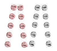 FRCOLOR 4 Set Supporto Unghie per Nail Art Pratica in Acrilico e Metallo Base Trasparente Antiscivolo Supporto Magnetico per Unghie Finte Adatto Diverse Dimensioni per Centri Estetici e