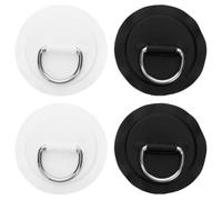 FRCOLOR 4 Toppe con Anello a D, Colla Non Inclusa, per zattera, Kayak, | Kit di anelli a D per paddle board, punto di fissaggio facile per accessori, adatto a canoe o gommoni gonfiabili.