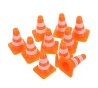 FRCOLOR 40 Mini Coni Stradali e Cartelli Segnaletici Plastica Giocattoli Educativi per Apprendimento per Prop Didattico Resistente e Sicuro