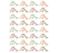 FRCOLOR 40 Pezzi Charm Delfino in Lega Doppiamente Smaltati per Collane e Braccialetti Resistenti al Sbiadimento per Creazioni di Gioielli Fai da Te Eleganti e Originali