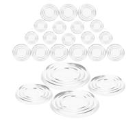 FRCOLOR 40 Pezzi Paracolpi Trasparente per Tavoli in Vetro, Protezione Antiscivolo in Pvc Resistente e Versatile, per Mobili e Tavolini da Ufficio o Casa