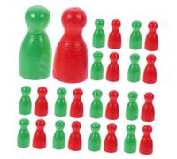 FRCOLOR 48 Pedine Legno per Giochi da Tavolo Umani per e Giochi Facili da Trasportare e Pratiche per Attività Didattiche e Progetti Creativi