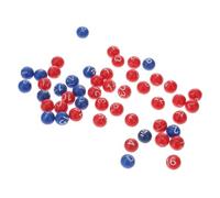 FRCOLOR 49 Palline Bingo Numerate in Plastica Doppio Colore Inciso Accessori per Sfere Raffle Compatte e Colorate per Lotteria e Tombola