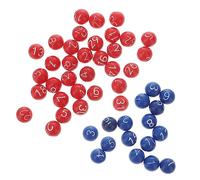FRCOLOR 49 Palline da Bingo Colorate per Giochi da da Facili da Leggere e Atmosfera per Eventi e Giochi Gruppo
