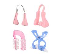 FRCOLOR 4pezzi Correttori Per Naso in Silicone Clip Per Modellare e Sollevare Naso Strumenti Di Per Donne e Ragazze Per Raddrizzare Ponte Nasale e Correggere Gobbe