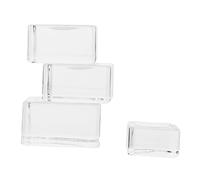 FRCOLOR 4pezzi Guarnizione Per Innesto Ciglia Supporto Per Pallet Per Extension Ciglia in Cristallo Di Vetro Cuscinetto Per in Vetro Pallet Per