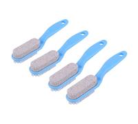 FRCOLOR 4pezzi Kit Di Strumenti Per Pedicure Raspa Per Piedi Doppia Faccia Spazzola Per Scrub Pumice Per Rimuovere La Morta Per Uso Professionale e Domestico Colori Casuali