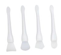 FRCOLOR 4pezzi Pennello in Silicone Applicatore per Maschera Design Ergonomico Leggero e Portatile per Viaggi e Applicazione Precisa su Piccole Zone del Viso