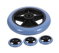 FRCOLOR 4pezzi Ruote Anteriori Girevoli Per Sedie Rotelle e Deambulatori Sostituzione Di Ricambio Ammortizzazione Per Pazienti