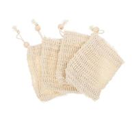 FRCOLOR 4pezzi Sacchetto per Sapone in Rete Sacchetto Salva-sapone con Coulisse da Doccia Esfoliante per Corpo