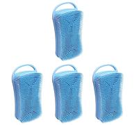 FRCOLOR 4pezzi Spazzola Da Bagno Silicone Con Gancio Spazzola Per Esfoliante Doppio Senso Per Massaggio Rilassante e Pulizia Profonda Della