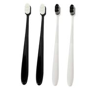 FRCOLOR 4pezzi Spazzolino Da Denti Compatto Setole Morbide Per Igiene Orale in Gravidanza Puerperio e Perinatalità Leggero e Portatile Per Pulizia Attenta Che Rispetta Lo Smalto