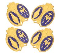 FRCOLOR 4pezzi Spilla Smaltata Targa da Scrivania Statuette da Ufficio Artigianali Distintivo per Scrivania Decorazione Minimalista in Piccolo Ornamento da Ufficio