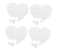 FRCOLOR 4sets Puzzle Di Carta Vuoto Forma Di Cuore Per Ragazzo Ragazza Ragazza Puzzle Diy Da Colorare Per Ragazzo Pezzi Facili Da Assemblare Per Sviluppo Motorio e Cervello Adatti Ragazzi