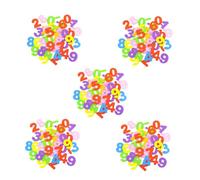 FRCOLOR 5 confezioni Adesivi Numerici in Spugna EVA per Pittura e Manualità Pellicole Autoadesive Morbide e Sicure per Sviluppo Intellettivo