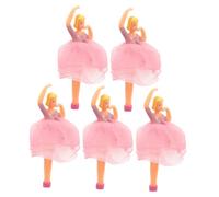 FRCOLOR 5 Pezzi Bambole Balletto Miniatura per Carillon Otto Note Figurine Statuine Decorazione Elegante per Collezionisti e Accessori Musicali