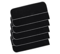 FRCOLOR 5 Pezzi Borsa Custodia per Posate in Feltro Nero Anti Ossidazione | Separazione e Protezione Contro Graffi, Uso Casa e Hotel, Tessuto Chimico, per Argenteria e Gioielli