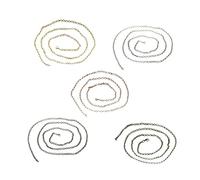 FRCOLOR 5 Pezzi Collana della moda retrò collane in argento da donna collane a catena per le donne Accessori collane da donna catena per orologio da tasca catena d'orologio d'argento