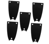 FRCOLOR 5 Pezzi coperture per truss rod a forma di campana Parti di manutenzione della chitarra accessori per chitarra copertura nera per truss rod Black