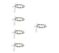 FRCOLOR 5 Pezzi Copricapo Floreale Fascia Per Per Matrimonio Copricapo Da Sposa Fascia Per Da Sposa Damigella Fiori Da Sposa Accessori Per Ragazze Bianco