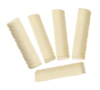 FRCOLOR 5 Pezzi Dado in Plastica Beige per Strumento a 8 Corde, Accessorio la Riparazione delle Corde, Migliora la Qualità del Suono, Compatibile con Strumenti a 8 Corde