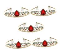 FRCOLOR 5 Pezzi Di Corone Di Strass Per Donne Elegante Fascia Per Con Design A Per Compleanno Matrimonio Fidanzamento