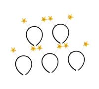 FRCOLOR 5 Pezzi Fascia Glitterate con Antenna Martiana Accessori Divertenti per Costumi Natale Halloween e Capodanno