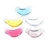FRCOLOR 5 Pezzi Maschera Gel per Occhi Riutilizzabile Calde e Fredde per Riduzione Gonfiore e Occhiaie Multi per Affaticamento