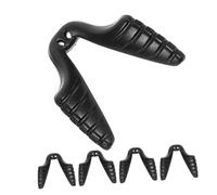 FRCOLOR 5 Pezzi Supporto per Naso Occhiali da Sole in Silicone Nero U Shaped Doppia Vite per Attività ad Alte Prestazioni e Montaggio senza Pressione
