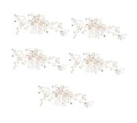 FRCOLOR 5 Pz pettine da sposa accessori per ragazze copricapo della sposa accessori acconciature sposa accessori per acconciature sposa accessori per da sposa per le spose lega
