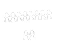 FRCOLOR 5 Set Anelli Per Il Naso A Forma Di Cuore Da Donna In Titanio Semplici E Sottili In Argento Sterling Di Sicurezza Decorativi In Metallo Argentato 4 pezzi*5