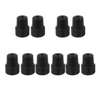 FRCOLOR 5 Set Tappetino Cuneo Fermaporta Bloccante Tappi Adesivi Parà Punte in Gomma Per Bastoni Da Passeggio Punta Di Canna Punte Di Canna Gomma Da Cancellare Black 2 Pezzi * 5