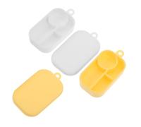 FRCOLOR 50 Miniature Pretend Play Lunch Box With Compartments Lightweight DIY Crafting Toy For Dollhouse Kitchen And Outdoor Role Play