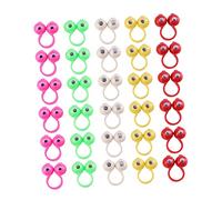 FRCOLOR 50 Pezzi Burattini Da Dito Occhi Grandi, Giocattoli Educativi in Plastica Sicura, Marionette Per Ragazzo Ragazza Dai 3 Anni, Per Giochi Di Ruolo, Teatro, Asili e Feste