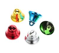 FRCOLOR 50 Pezzi Campanelli Metallici Mini per Pappagalli Giocattoli a Forma di Campana Colorati per Decorazioni Gabbie Uccelli e Accessori Artigianali Suono Forte per Animali Domestici