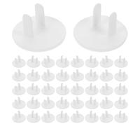 FRCOLOR 50 pezzi Copriprese a prova di bambino, Coprispina per prese elettriche - Tappi per prese a prova di bambino - Prodotti per la sicurezza dei per casa e ufficio, facile installazione