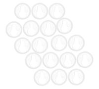 FRCOLOR 50 Pezzi Cornice Tonda in Plastico per Foto e Specchi, Kit Attaccaglie per Quadri Facile da Installare, per Progetti Fai-da-te in Camera da Letto o Bagno