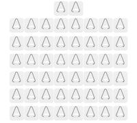 FRCOLOR 50 Pezzi Ganci Appendipiatti Verticali Invisibili in Plastica Bianco Semplice, Supporto Riutilizzabile senza Installazione Complicata per Piatti e Stoviglie in Cucina