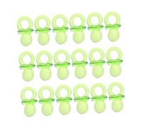 FRCOLOR 50 pezzi Shower Decorazioni Mini Ciucci Verde Trasparente Elementi Resistenti per Festa Nascita e Giochi Regali per Ospiti e Bomboniere Battesimo e Bambina