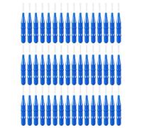 FRCOLOR 50 Pezzi Spazzola la Pulizia dei Denti in Plastica Blu da 2,5 Mm per Rimuovere Batteri, Adatta All'uso Familiare Contro la Carie