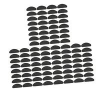 FRCOLOR 54 Paia nasello per occhiali Pad naso antiscivolo pezzi di pad naso naselli di ricambio naselli adesivi per anti naso naselli antiscivolo pastiglie per occhiali Gel di silice Black