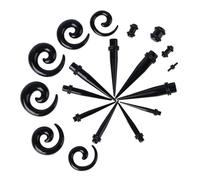 FRCOLOR 54 pezzi Kit Ear Stretchers con Auricole in Acrilico Strumenti Pratici per Espansione Orecchio e Decorazioni