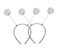 FRCOLOR 5pezzi Fascia Aliena Glitter Cerchietto Antenna Marziana Accessori Per Costumi Spaziali e Feste