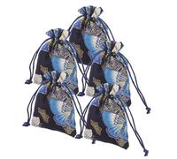 FRCOLOR 5pezzi Sacchetti Per Gioielli Coulisse Sacchetti Regalo Per Piccoli Oggetti Caramelle e Altri Usi Come Buste Regalo Coulisse Per Matrimoni Feste e Conservazione Di Accessori