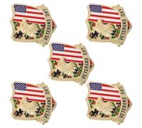 FRCOLOR 5pezzi Spilla Bandiera Americana Patriottica e Aquila Realizzata in Lega per Indossare su Camicie Borse o Zaini per Giorno Indipendenza e Altre Celebrazioni Nazionali